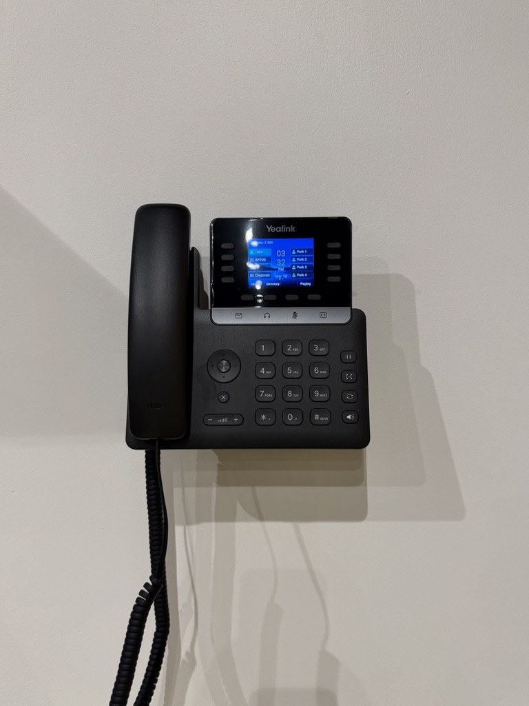 Commercial VoIP and telecom equipment installation